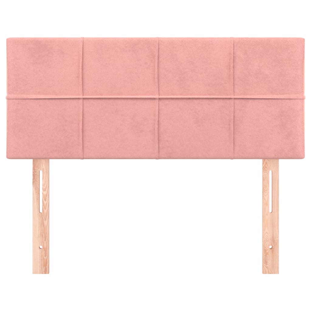 Testiera Rosa 100x5x78/88 cm in Velluto
