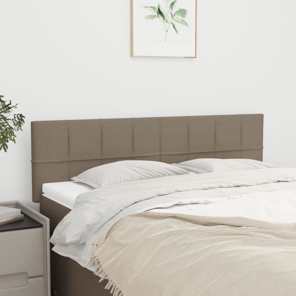 Testiera Tortora 144x5x78/88 cm in Tessuto