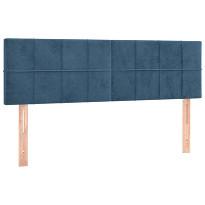 Testiere 2 pz Blu Scuro 72x5x78/88 cm in Velluto