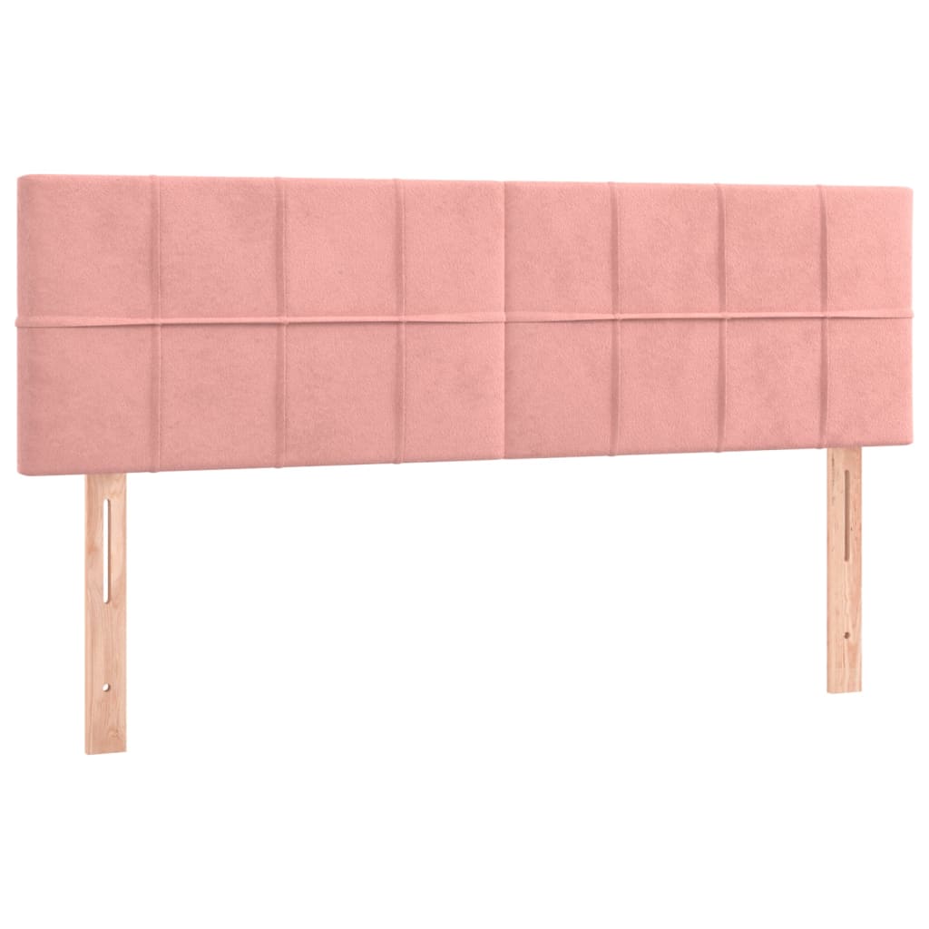 Testiera Rosa 144x5x78/88 cm in Velluto