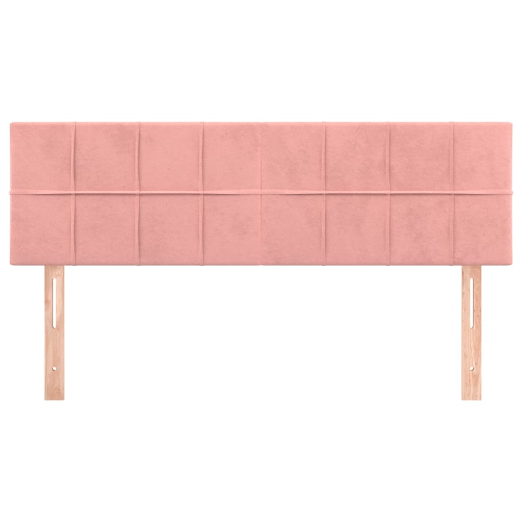Testiere 2 pz Rosa 72x5x78/88 cm in Velluto