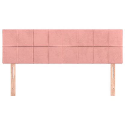 Testiere 2 pz Rosa 72x5x78/88 cm in Velluto