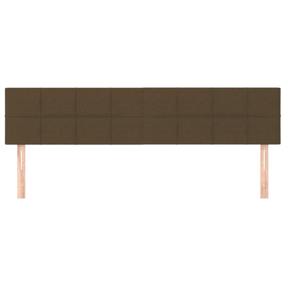 Testiera Marrone Scuro 160x5x78/88 cm in Tessuto
