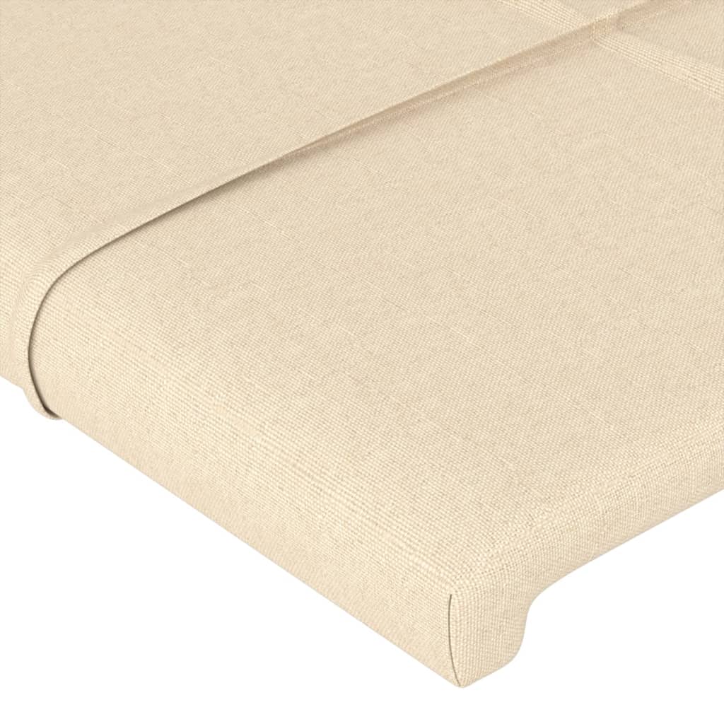 Testiera 2 pz Crema 80x5x78/88 cm in Tessuto