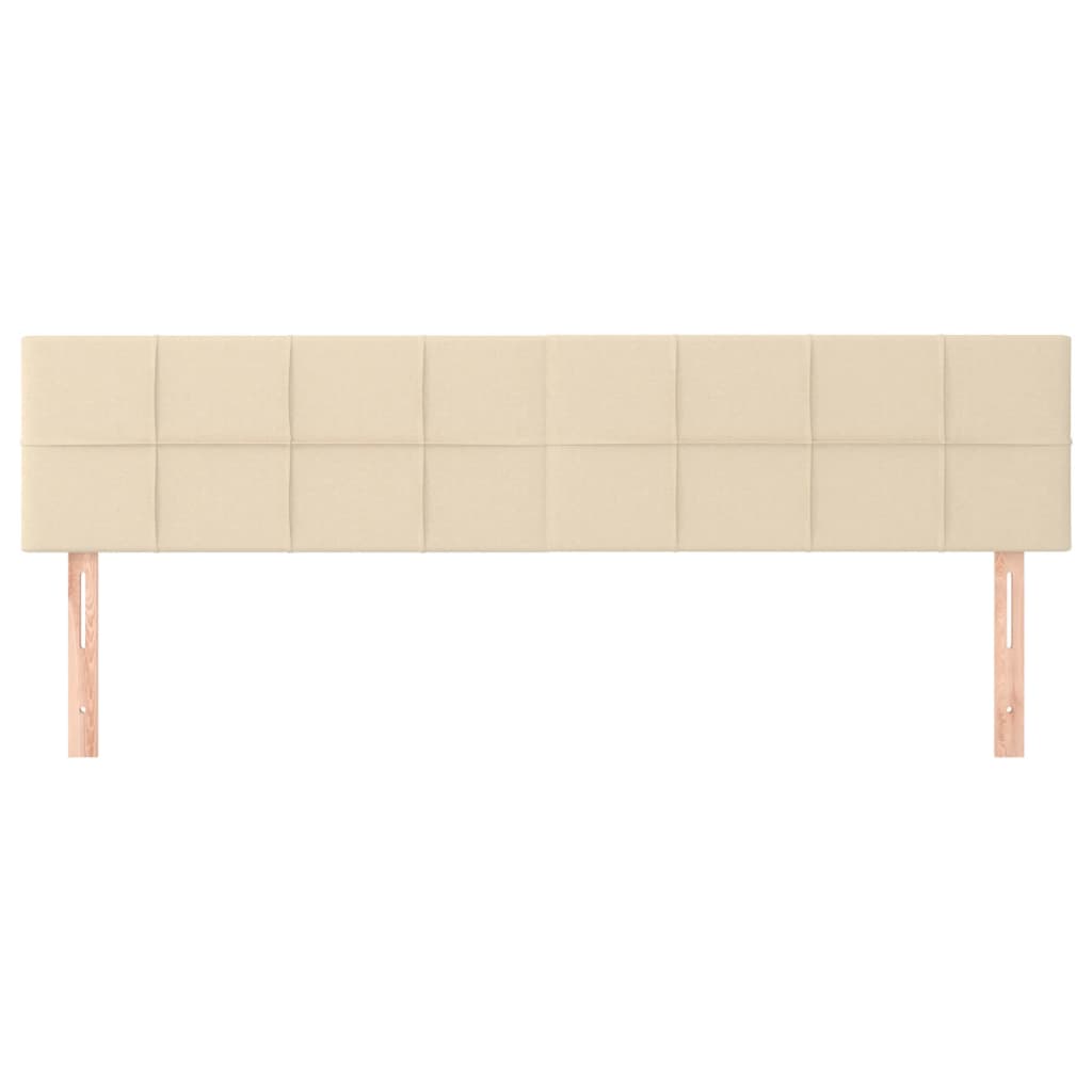 Testiera Crema 180x5x78/88 cm in Tessuto