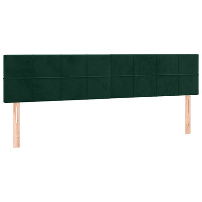 Testiera Verde Scuro 180x5x78/88 cm in Velluto