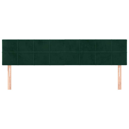 Testiera Verde Scuro 180x5x78/88 cm in Velluto