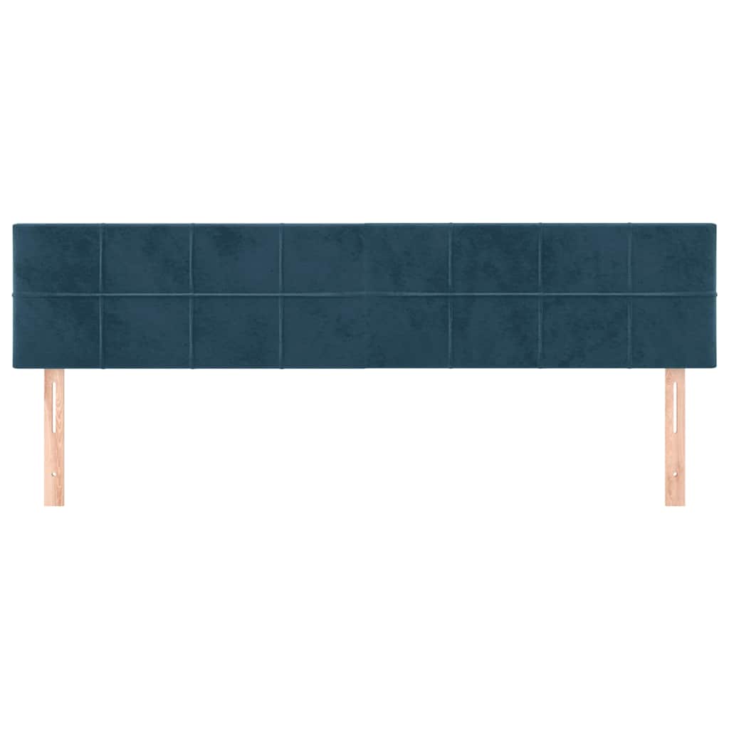 Testiera Blu Scuro 180x5x78/88 cm in Velluto