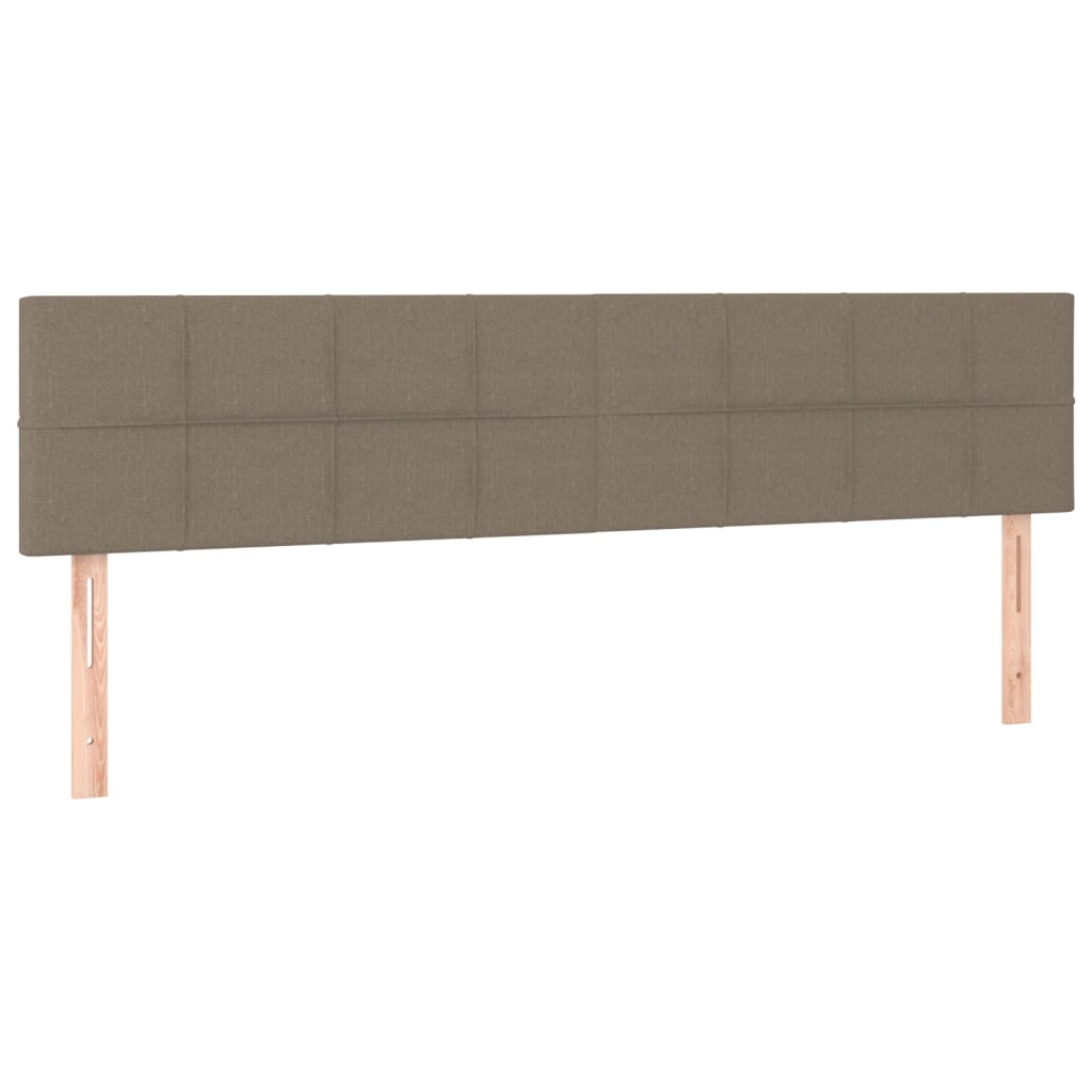 Testiera Tortora 200x5x78/88 cm in Tessuto