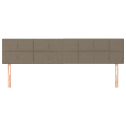 Testiera 2 pz Tortora 100x5x78/88 cm in Tessuto