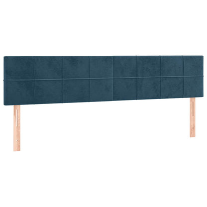 Testiera Blu Scuro 200x5x78/88 cm in Velluto