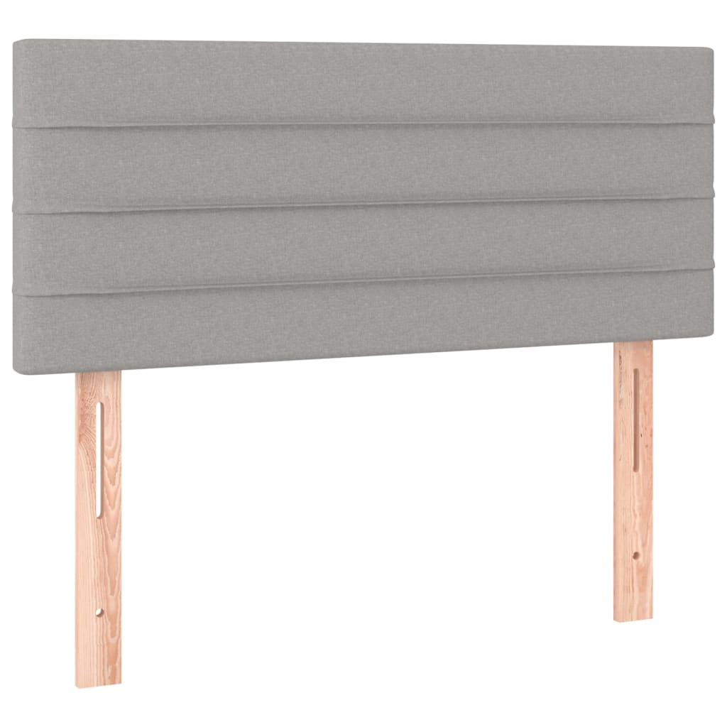 Testiera Grigio Chiaro 80x5x78/88 cm in Tessuto