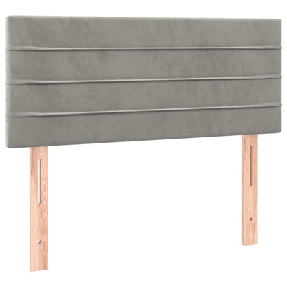 Testiera Grigio Chiaro 80x5x78/88 cm in Velluto