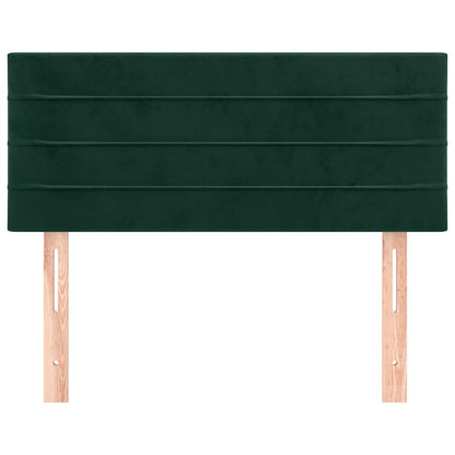 Testiera Verde Scuro 80x5x78/88 cm in Velluto