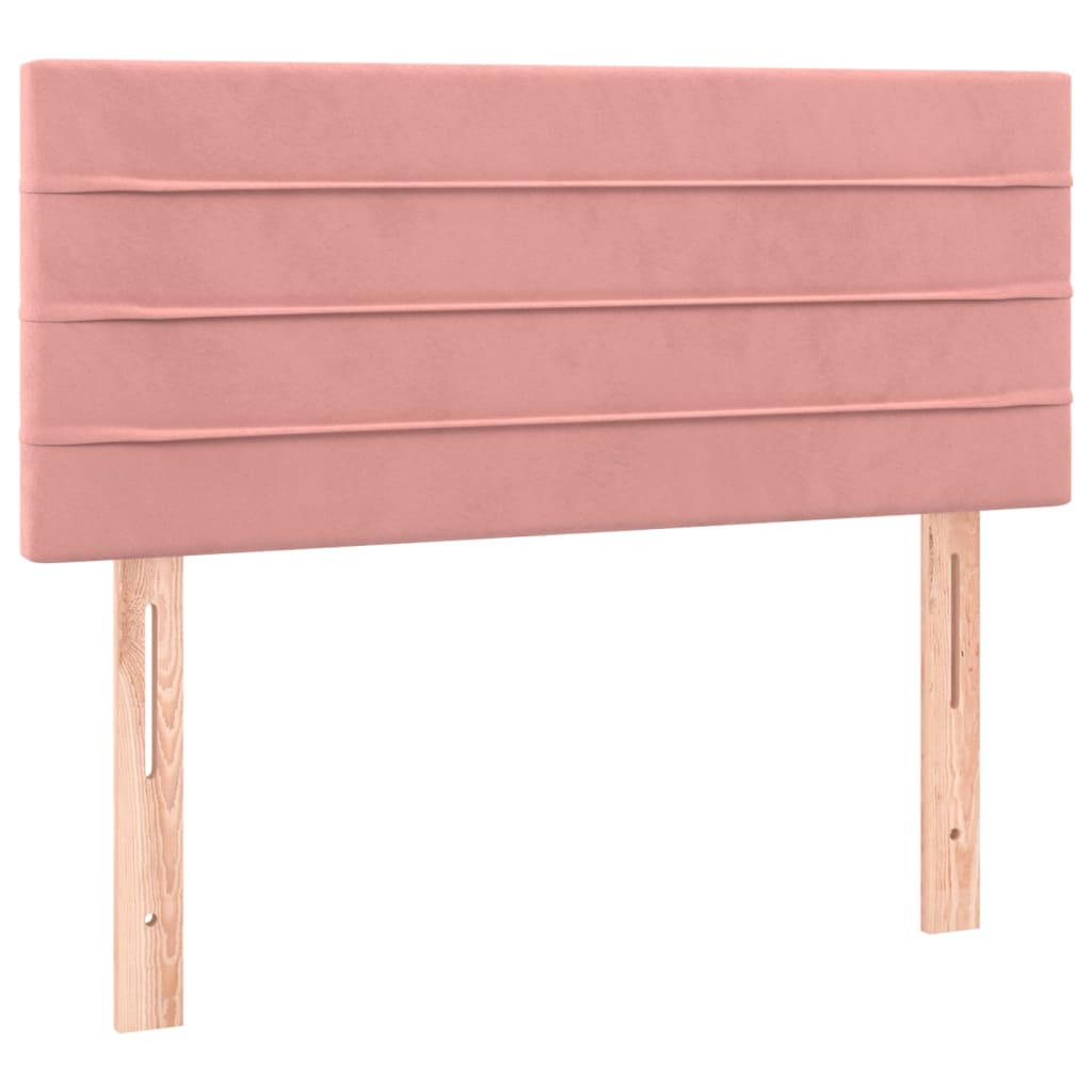 Testiera Rosa 80x5x78/88 cm in Velluto