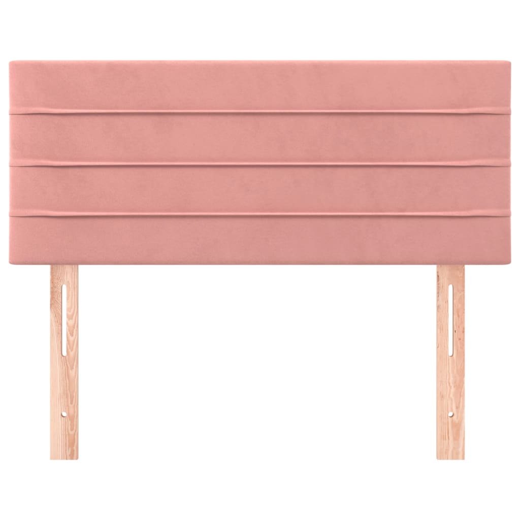 Testiera Rosa 80x5x78/88 cm in Velluto