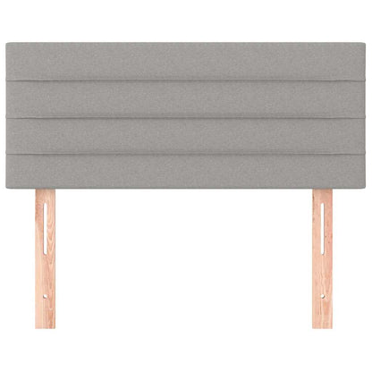 Testiera Grigio Chiaro 90x5x78/88 cm in Tessuto