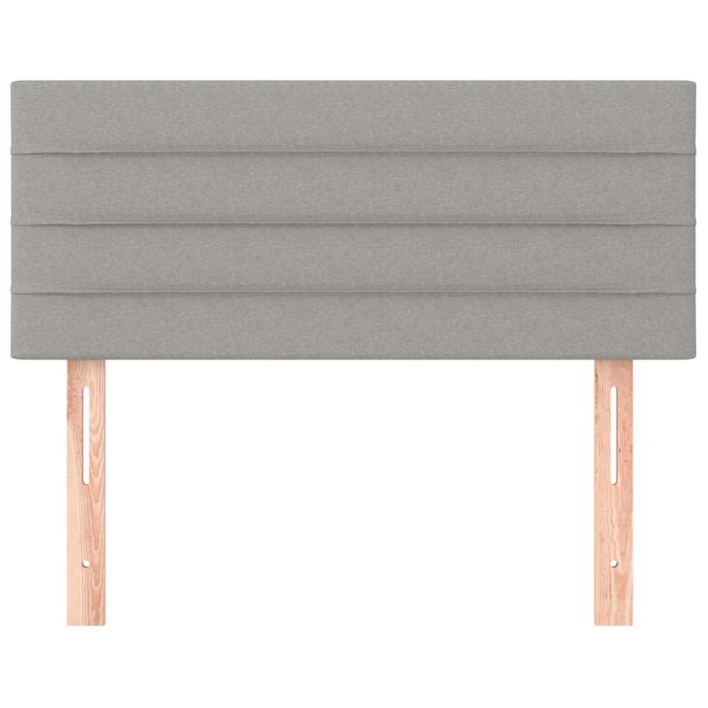 Testiera Grigio Chiaro 90x5x78/88 cm in Tessuto
