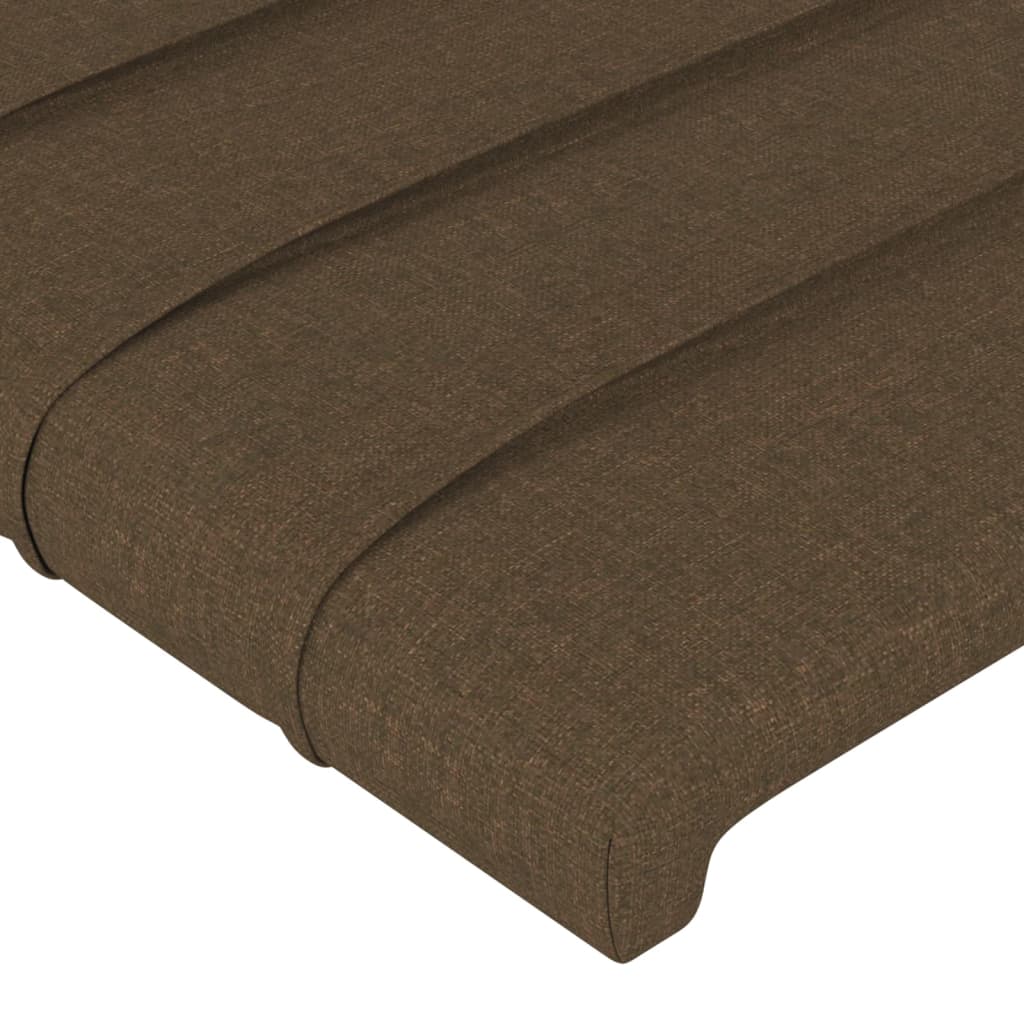 Testiera Marrone Scuro 90x5x78/88 cm in Tessuto