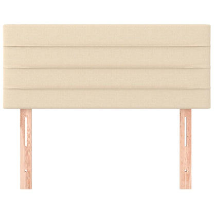 Testiera Crema 90x5x78/88 cm in Tessuto