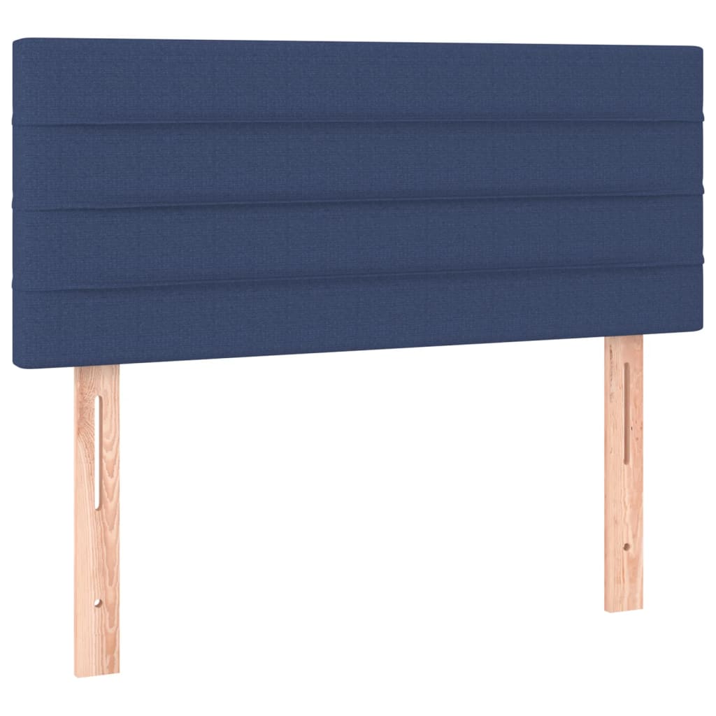Testiera Blu 90x5x78/88 cm in Tessuto