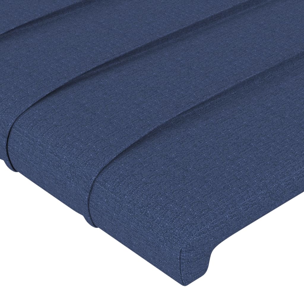 Testiera Blu 90x5x78/88 cm in Tessuto
