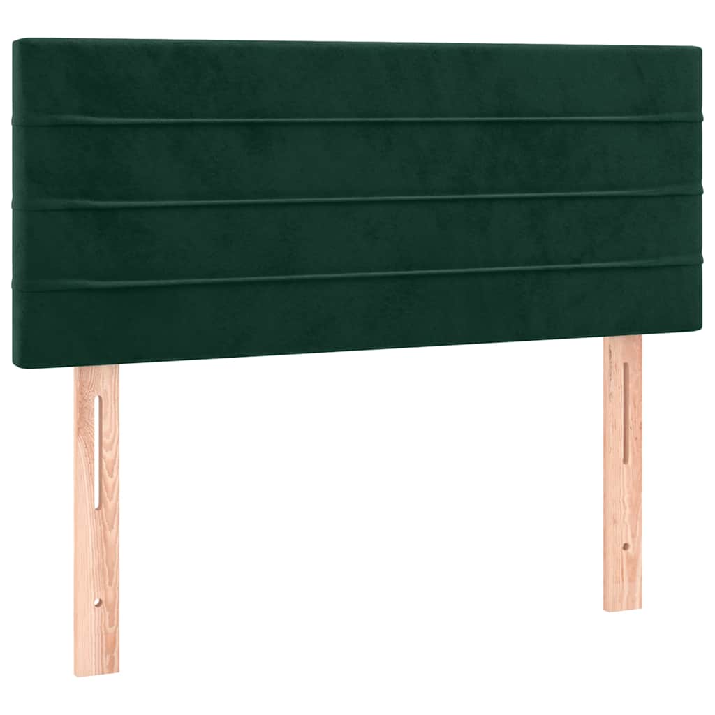 Testiera Verde scuro 90x5x78/88 cm in Velluto