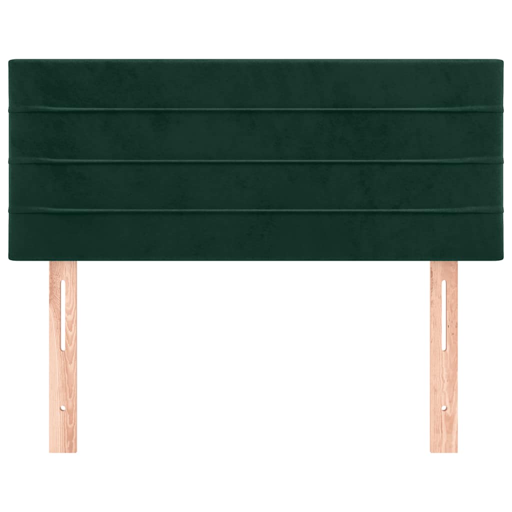 Testiera Verde scuro 90x5x78/88 cm in Velluto