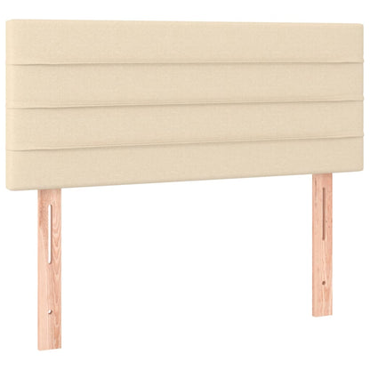 Testiera Crema 100x5x78/88 cm in Tessuto