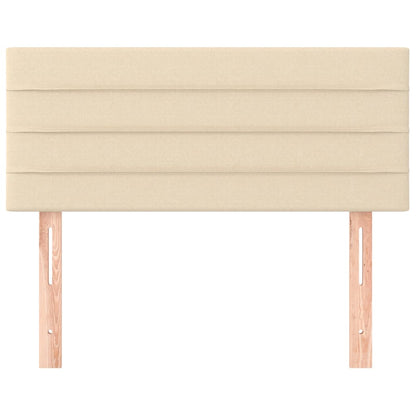 Testiera Crema 100x5x78/88 cm in Tessuto