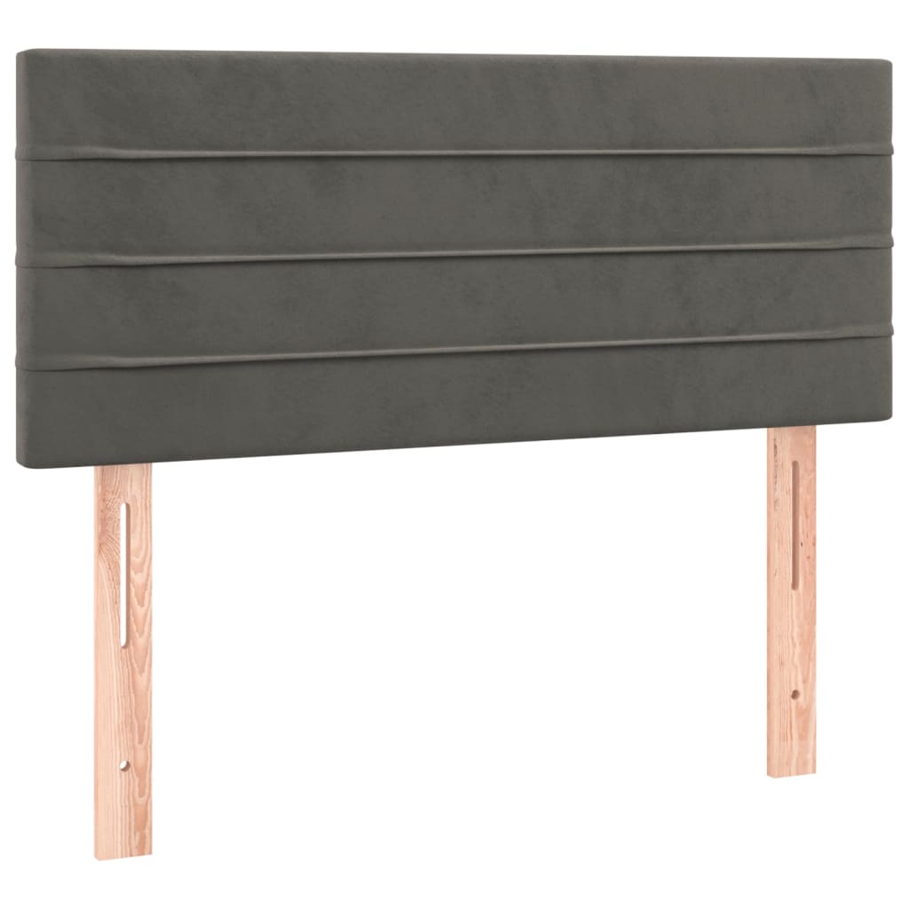 Testiera Grigio Scuro 100x5x78/88 cm in Velluto