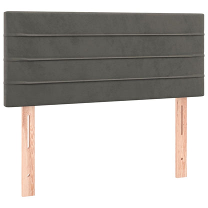 Testiera Grigio Scuro 100x5x78/88 cm in Velluto