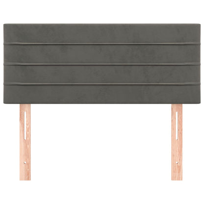 Testiera Grigio Scuro 100x5x78/88 cm in Velluto