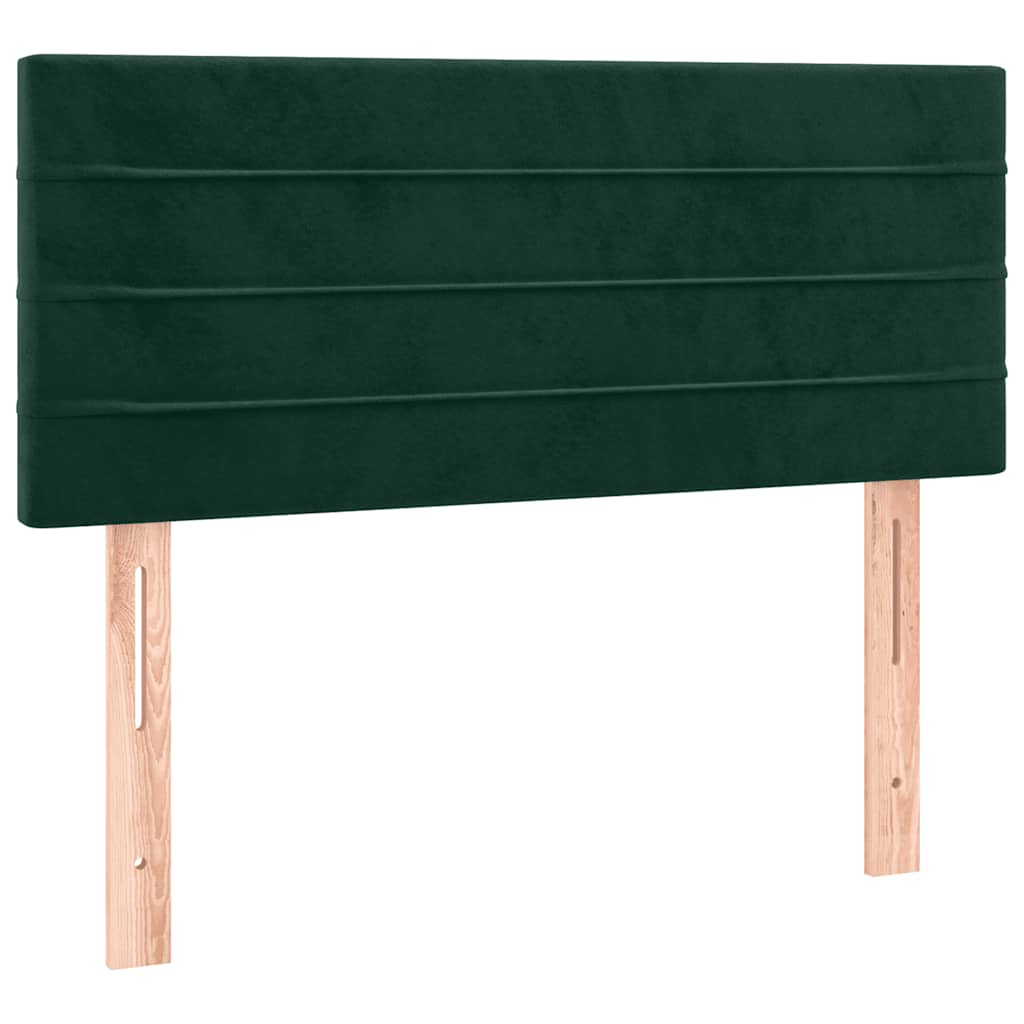 Testiera Verde Scuro 100x5x78/88 cm in Velluto
