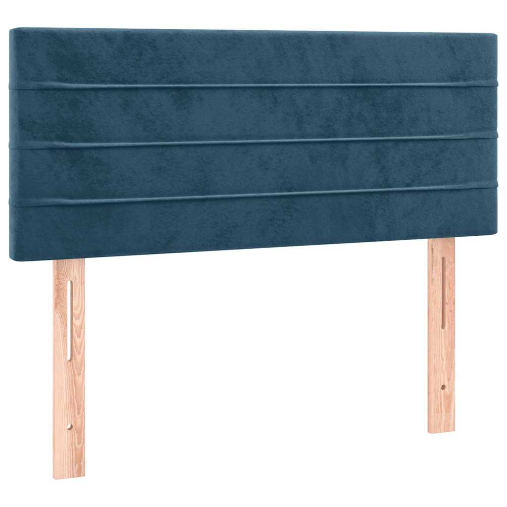 Testiera Blu Scuro 100x5x78/88 cm in Velluto