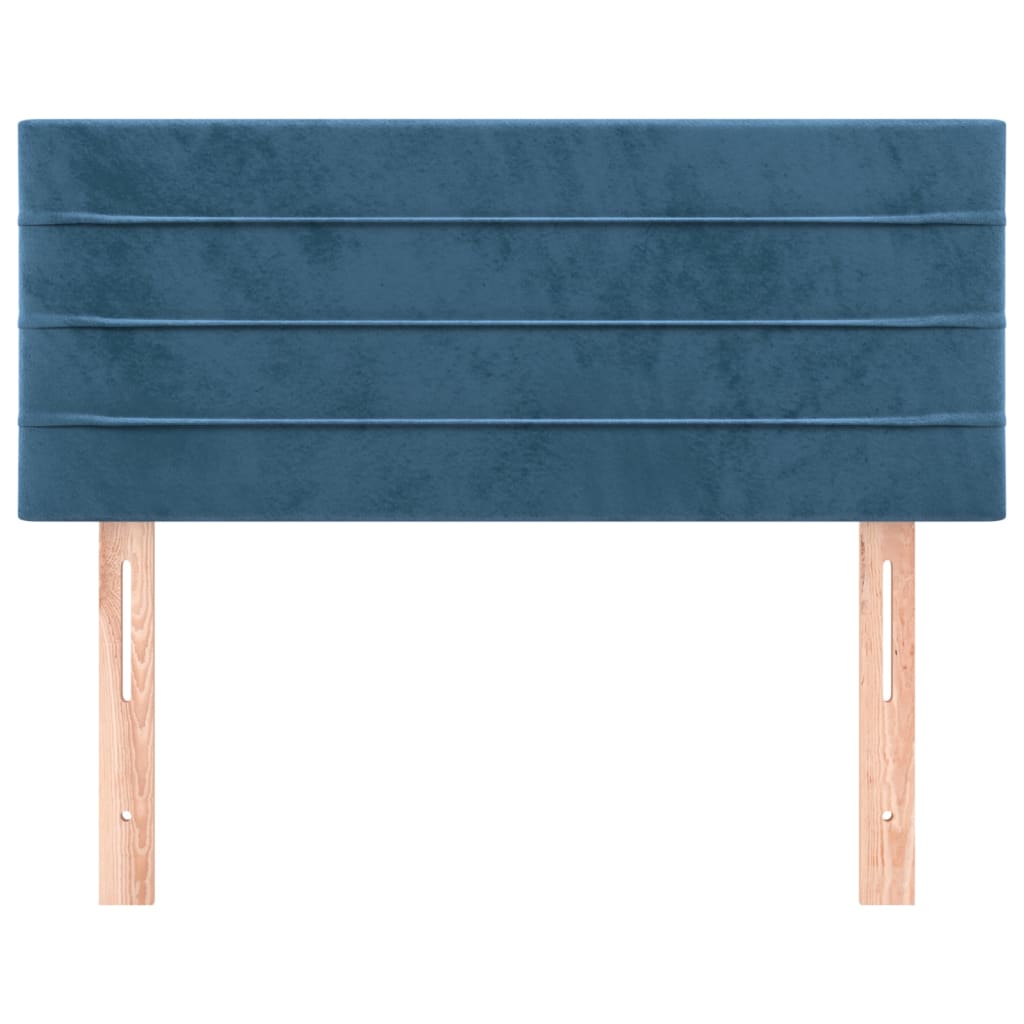 Testiera Blu Scuro 100x5x78/88 cm in Velluto
