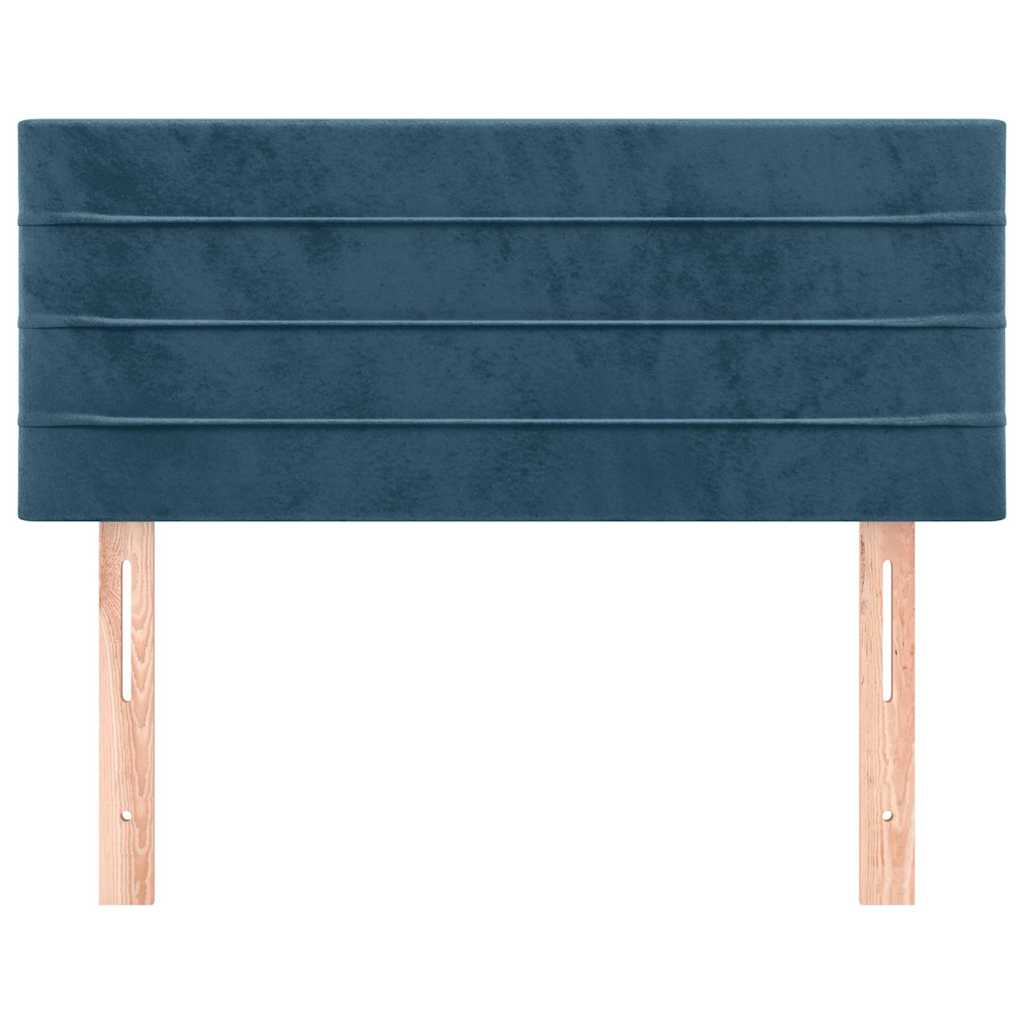 Testiera Blu Scuro 100x5x78/88 cm in Velluto