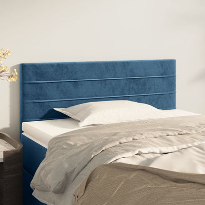 Testiera Blu Scuro 100x5x78/88 cm in Velluto