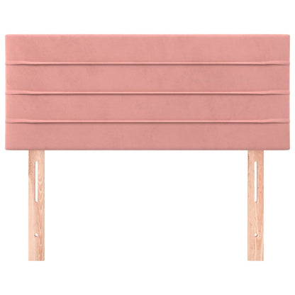 Testiera Rosa 100x5x78/88 cm in Velluto
