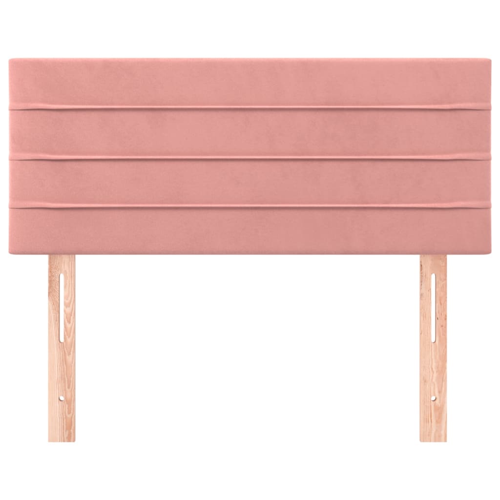 Testiera Rosa 100x5x78/88 cm in Velluto