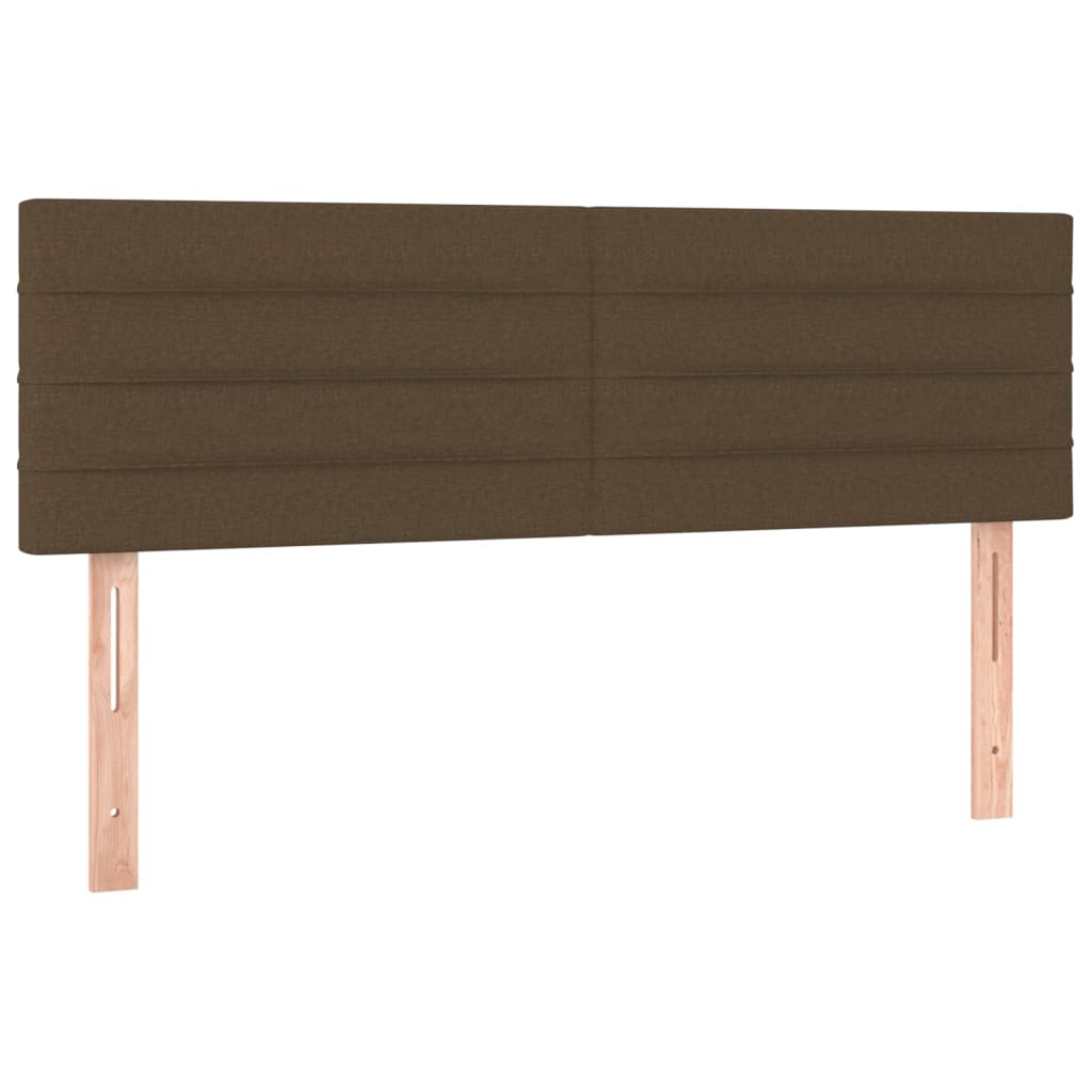Testiera Marrone Scuro 144x5x78/88 cm in Tessuto