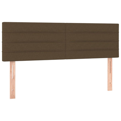 Testiera Marrone Scuro 144x5x78/88 cm in Tessuto