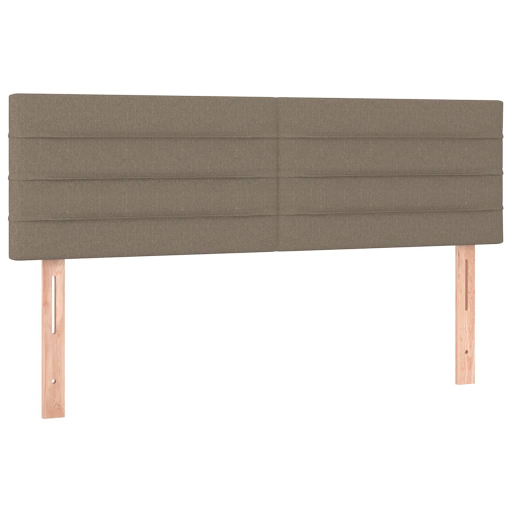 Testiera Tortora 144x5x78/88 cm in Tessuto