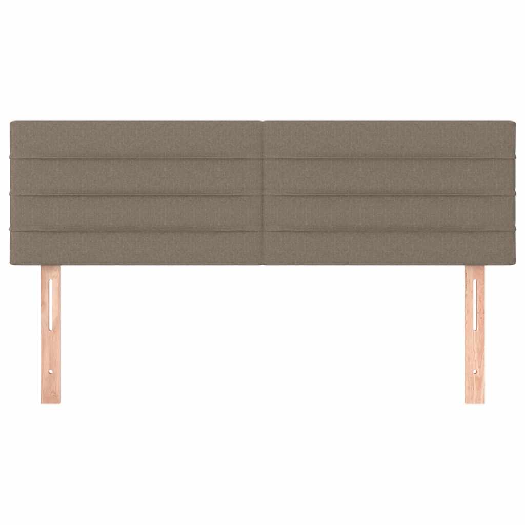 Testiera Tortora 144x5x78/88 cm in Tessuto