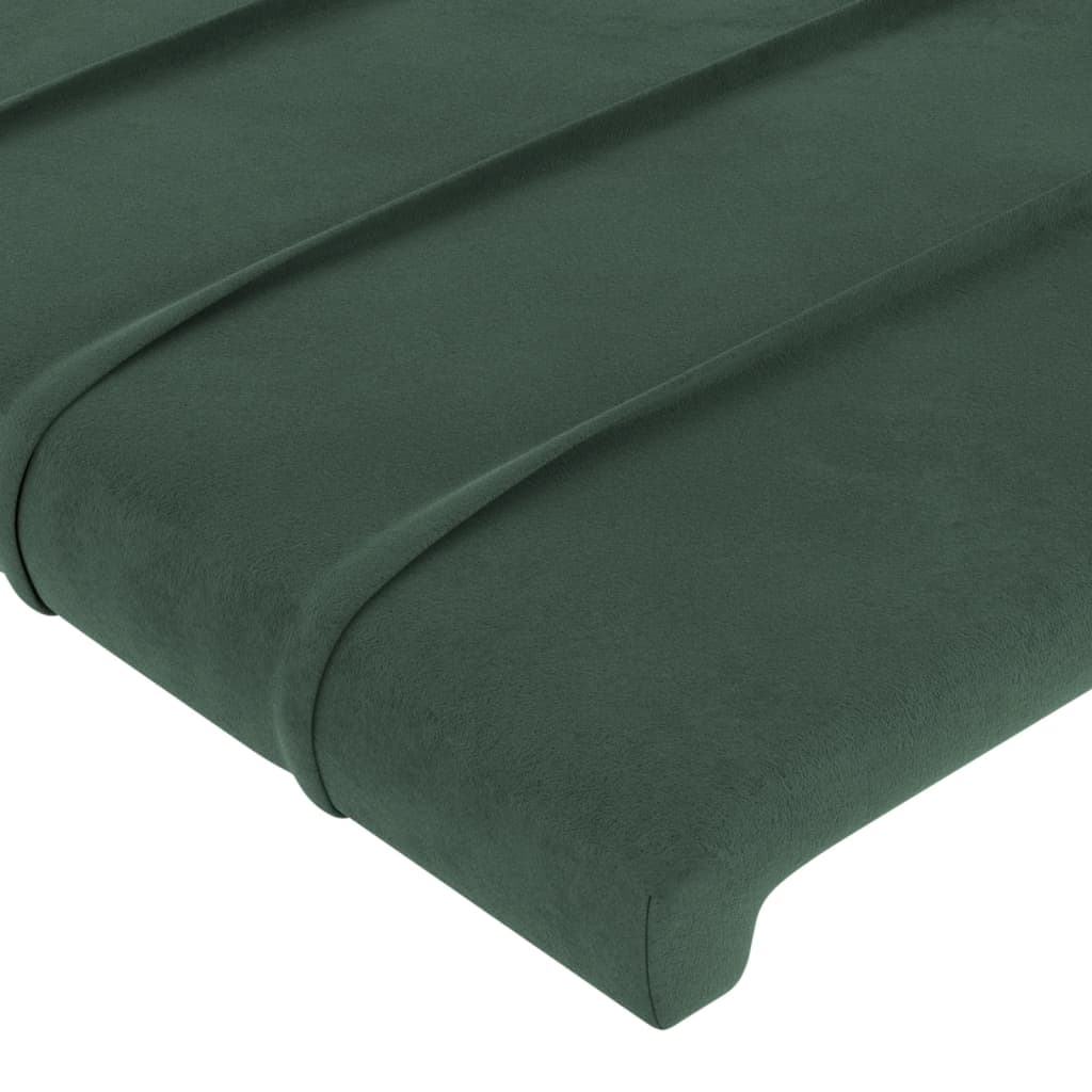 Testiere 2 pz Verde Scuro 72x5x78/88 cm in Velluto