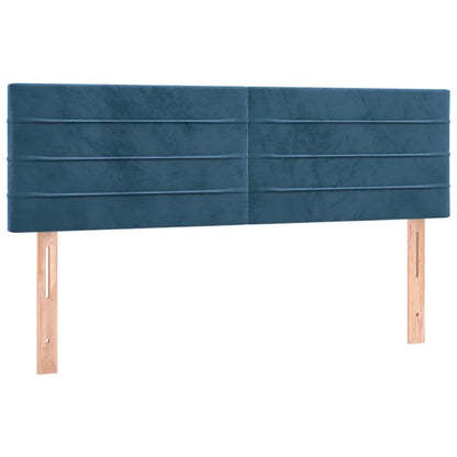 Testiere 2 pz Blu Scuro 72x5x78/88 cm in Velluto