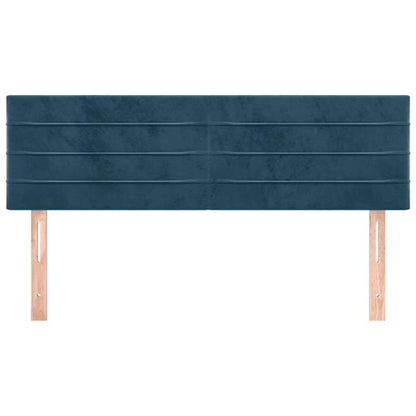 Testiera Blu Scuro 144x5x78/88 cm in Velluto