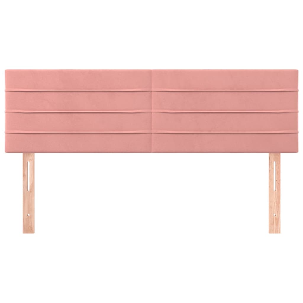 Testiere 2 pz Rosa 72x5x78/88 cm in Velluto