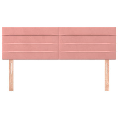 Testiere 2 pz Rosa 72x5x78/88 cm in Velluto
