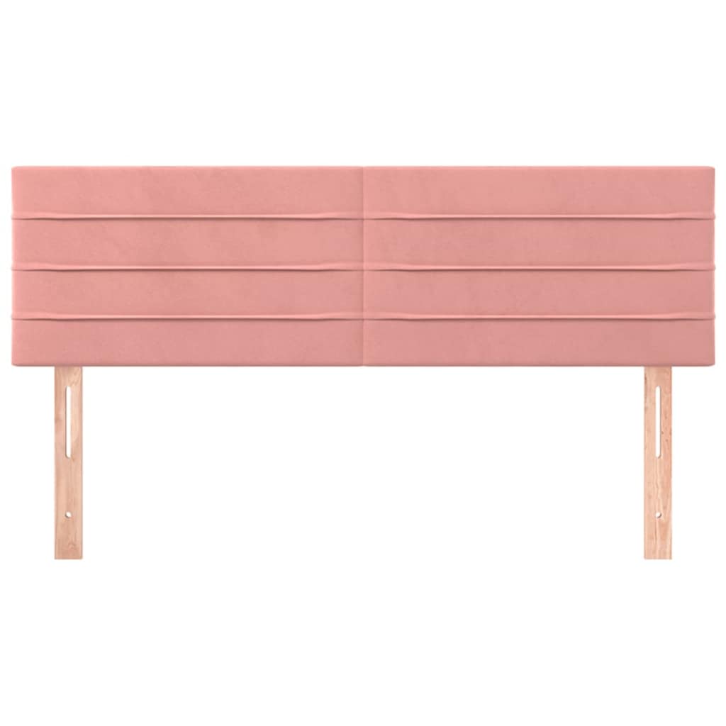 Testiera Rosa 144x5x78/88 cm in Velluto